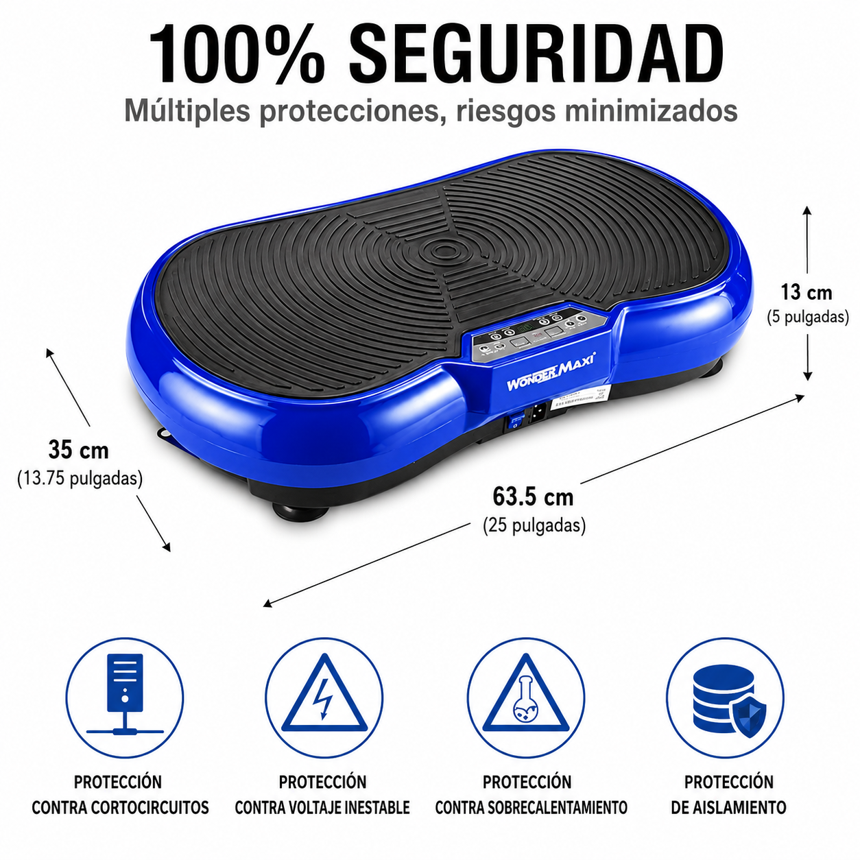 Plataforma Vibratoria Fitness – 99 Niveles + Bandas de Resistencia Generico