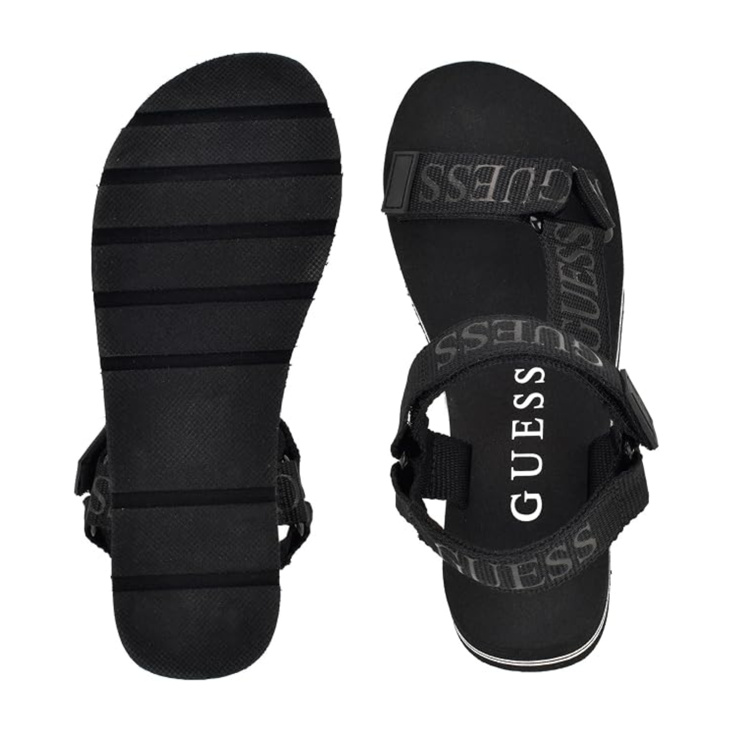 Sandalia Guess Avin Mujer – Original Importada Negro