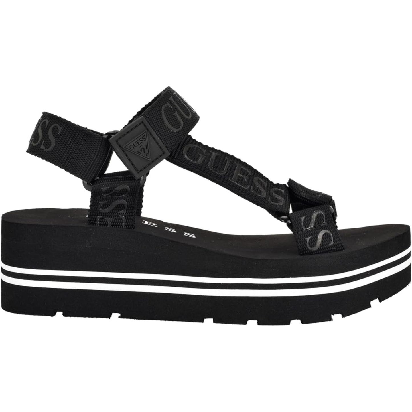 Sandalia Guess Avin Mujer – Original Importada Negro