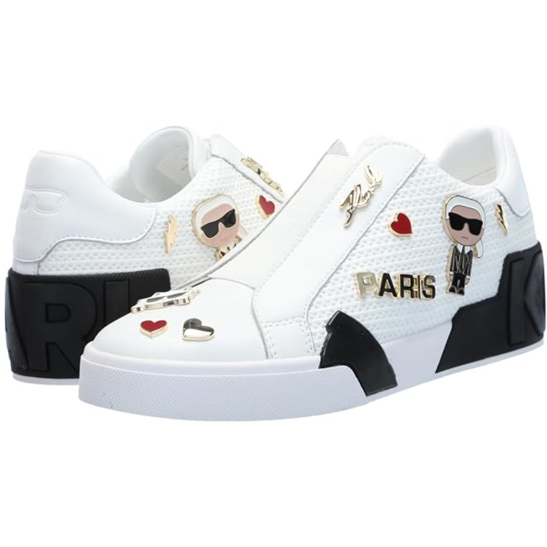 Zapatillas Karl Lagerfeld Mavise mujer sin cordones con alfileres Importados