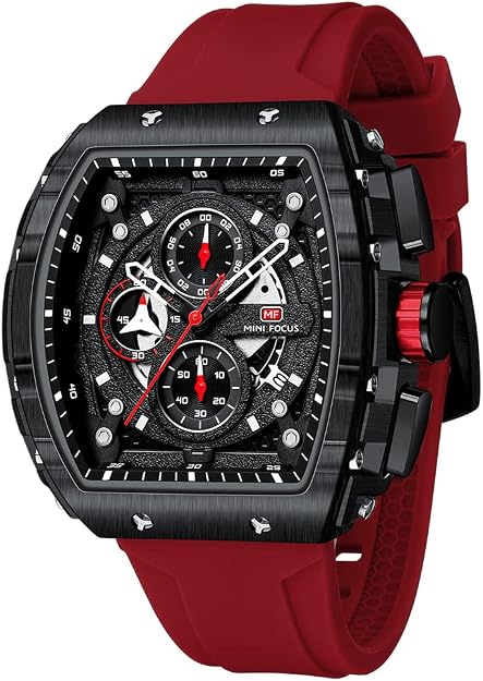 Reloj Mini Focus hombre deportivo cuarzo cronógrafo silicona