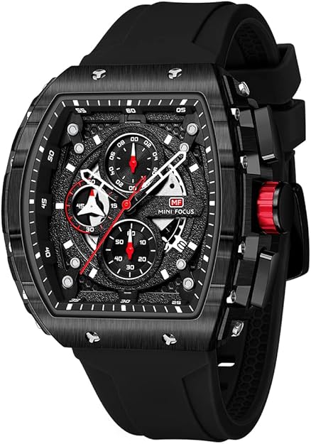 Reloj Mini Focus hombre deportivo cuarzo cronógrafo silicona
