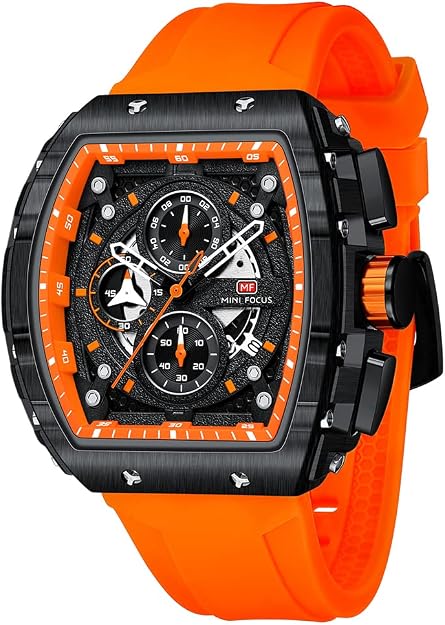 Reloj Mini Focus hombre deportivo cuarzo cronógrafo silicona