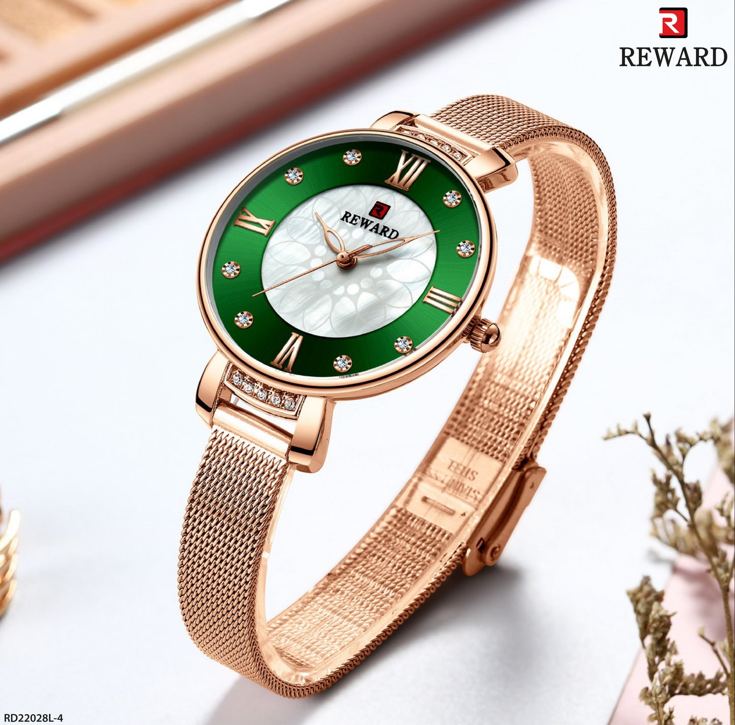 Reloj Reward RD22028L – Elegancia Femenina en Acero Metálico