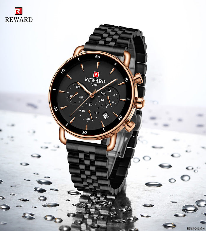 Reloj Reward RD81046M – Estilo Metálico y Resistencia