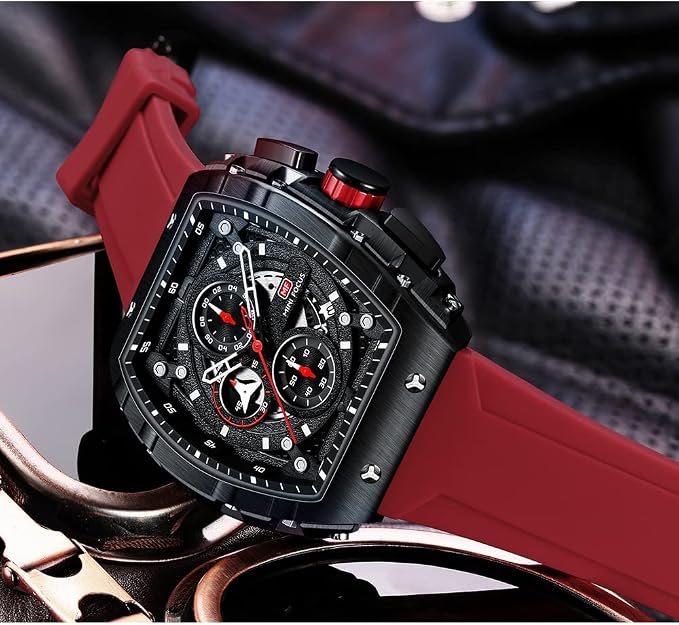 Reloj Mini Focus hombre deportivo cuarzo cronógrafo silicona
