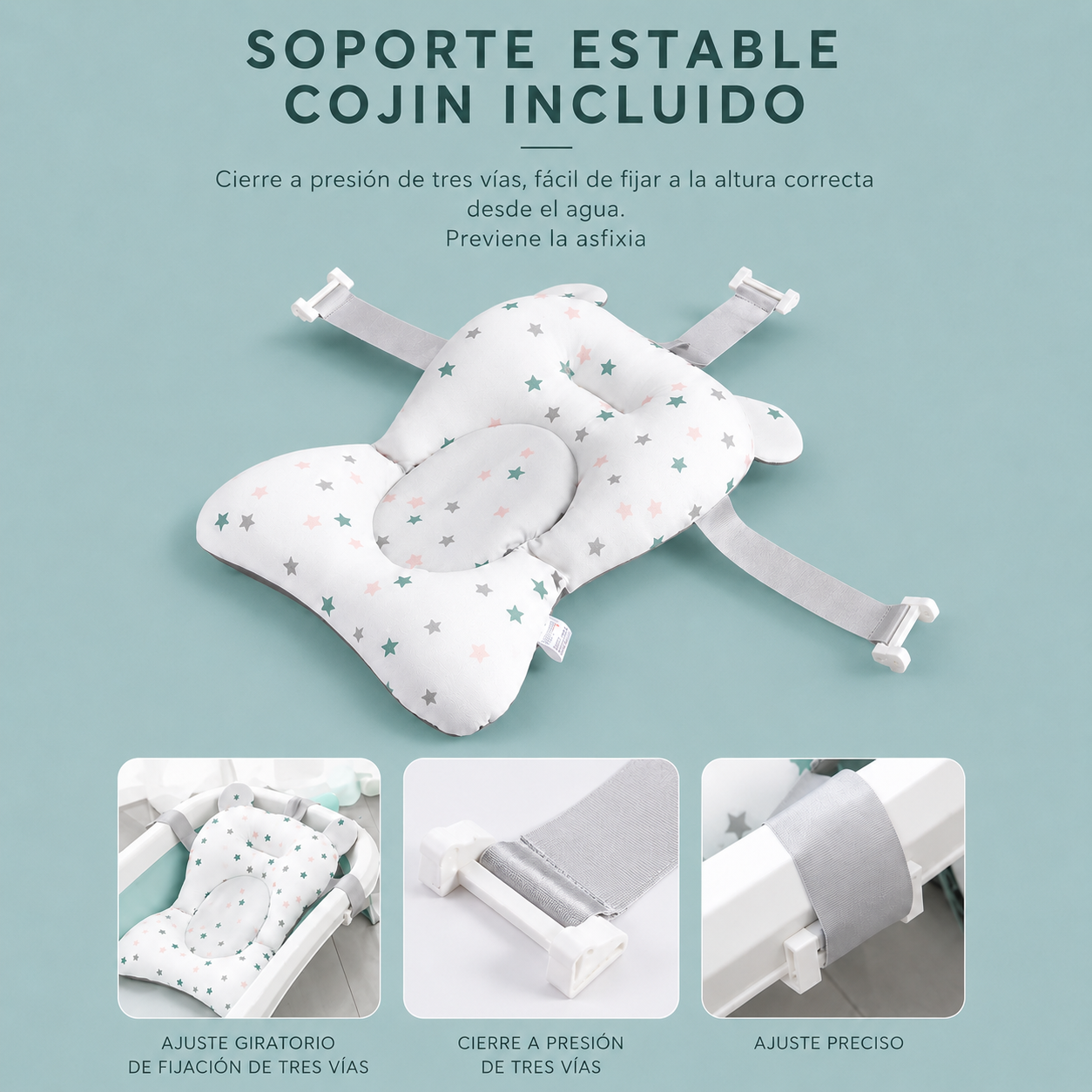 Bañera Plegable Para Bebe Con Termómetro - Image 4