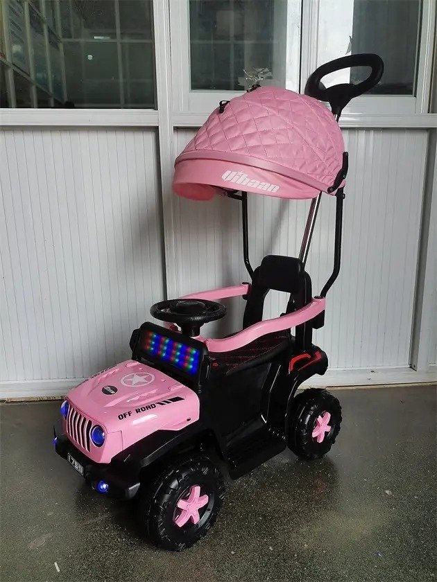 Carro Paseador Rubicon 3 en 1 Giratorio con Capota y Luces LED para Niños 1–4 Años - Image 3