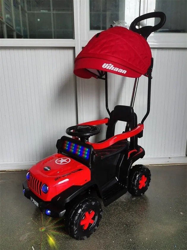 Carro Paseador Rubicon 3 en 1 Giratorio con Capota y Luces LED para Niños 1–4 Años - Image 3
