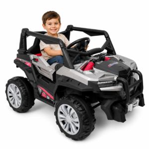Carro Montable Eléctrico Infantil Razer 12V con 5 Motores, Control Remoto y Llantas de Goma