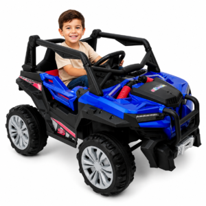 Carro Montable Eléctrico Infantil Razer 12V con 5 Motores, Control Remoto y Llantas de Goma