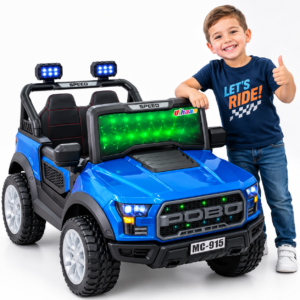 Carro Eléctrico Infantil 12V para 2 Niños con Control Remoto y Luces LED
