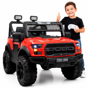 Carro Eléctrico Infantil 12V para 2 Niños con Control Remoto y Luces LED