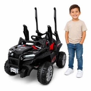 Carro Montable Eléctrico Infantil Razer 12V con 5 Motores, Control Remoto y Llantas de Goma