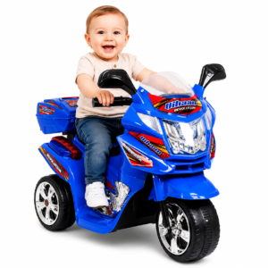 Trimoto Eléctrica Infantil 6V con Bluetooth, Luces LED y Baúl Trasero