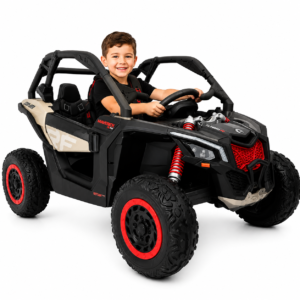 Carro Eléctrico Infantil Can-Am Maverick 4x4 24V Licenciado con 5 Motores y Pantalla Multimedia