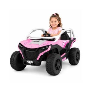 Carro Eléctrico Infantil 24V con 4 Motores, Control Remoto y Puesto para 2 Niños