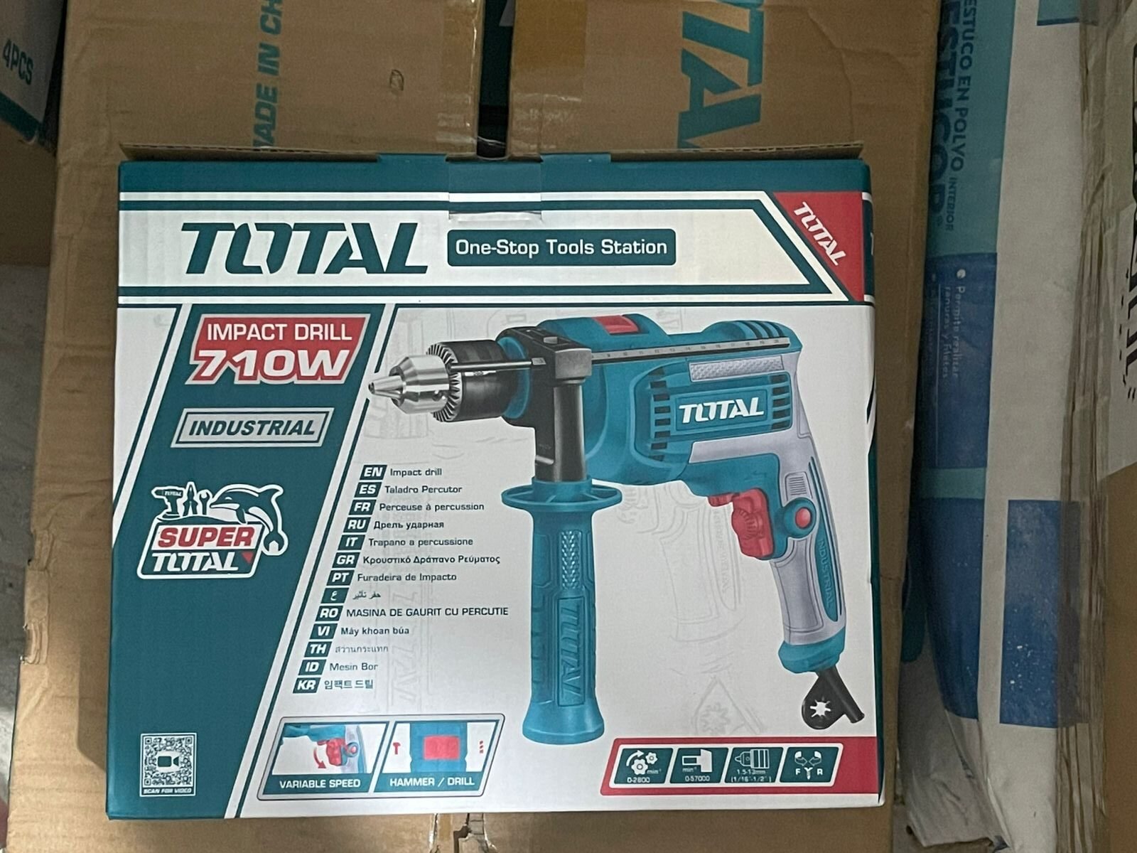 Taladro Percutor Total 710W – Industrial 1/2” + Velocidad Variable - Image 2