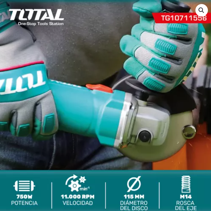 Pulidora Angular Total 710W – Industrial 4 1/2” - Image 3