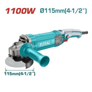 Pulidora Angular Total 1100W – Industrial 4 1/2” Cola Ratón