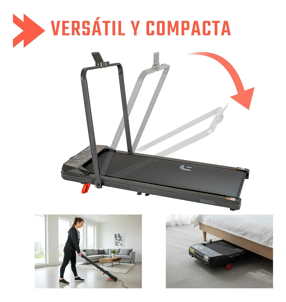 Caminadora Eléctrica Portátil Centurfit 1.5HP – Walking Pad con Bluetooth - Image 5