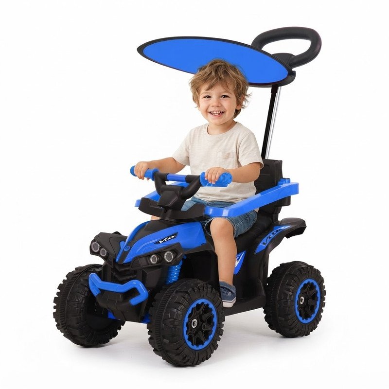 Carro Montable Paseador Infantil 3 en 1 sin Motor con Manija y Aro de Seguridad - Image 5